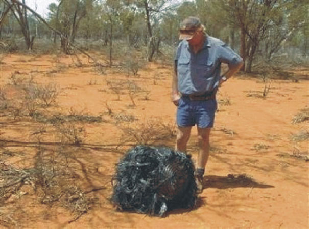 D&eacute;bris de fus&eacute;e trouv&eacute; en Australie